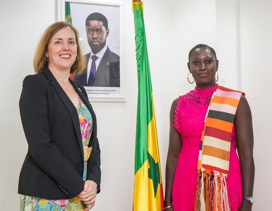 JEUNESSE ET SPORT : LA MINISTRE DJIREYE CLOTILDE COLY OUVRE TROIS FRONTS DE COOPÉRATION AVEC LA SUISSE, LES ÉTATS-UNIS ET LE QATAR