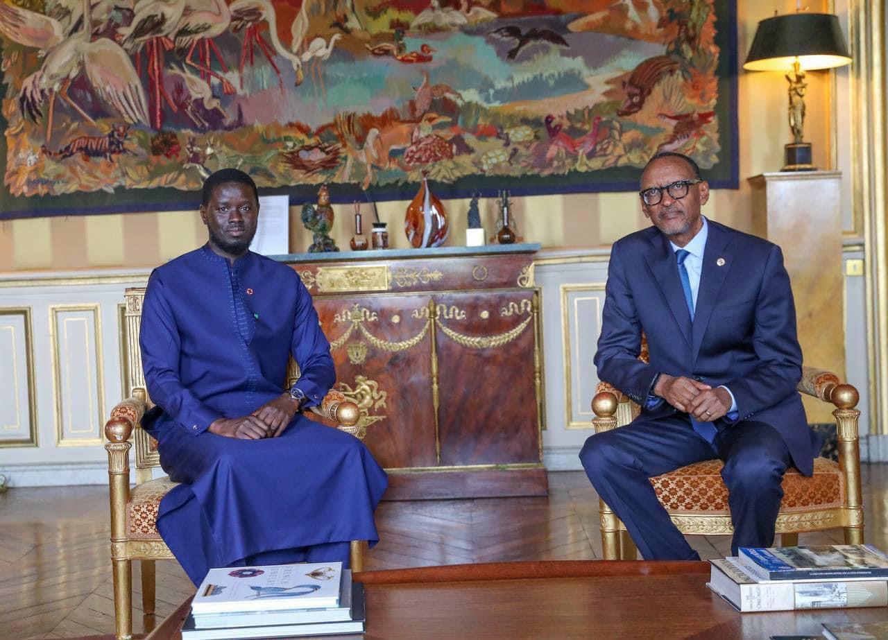 Rencontre de Haut Niveau entre les Présidents Bassirou Diomaye Faye et Paul Kagame à Paris