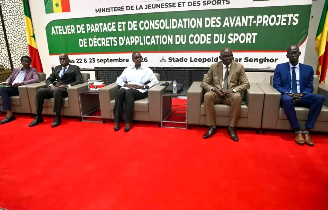 CODE DU SPORT : LE SÉNÉGAL ACCÉLÈRE LA MISE EN ŒUVRE DE LA RÉFORME
