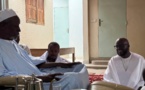 Visite de courtoisie du Ministre des Infrastructures chez Serigne Cheikh Saliou en présence de Serigne Bassirou Abdou Khadre